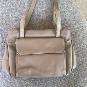 Kaela Tan Purse with multiple sections